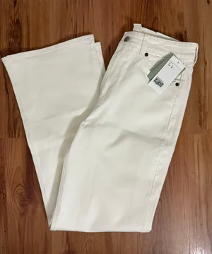 H&M White Wide Leg Pants thumbnail 1