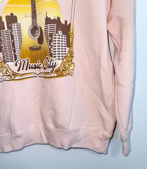 Nashville TN Light Pink Music City Graphic Sweatshirt Boutique thumbnail 5