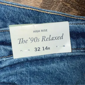 Abercrombie & Fitch The Relaxed Jean High Rise Jeans Size 32/14R New with Tags thumbnail 7