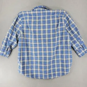 Abercrombie fitch Womens Blue and yellow plaid button‎ up shirt size M thumbnail 3