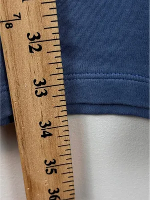Peruvian Connection Pima Cotton Blue Maxi Skirt Large L Made Peru Minimalist thumbnail 8