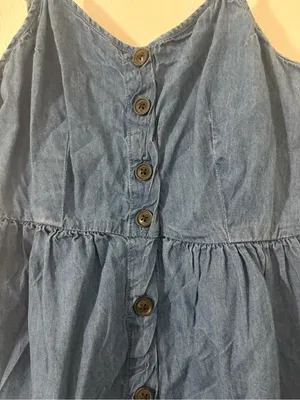 Japna Denim Cotton Sleeveless Mini Dress | Size: XS thumbnail 2