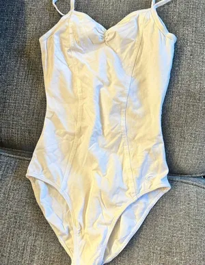 White sansha ballet leotard thumbnail 1