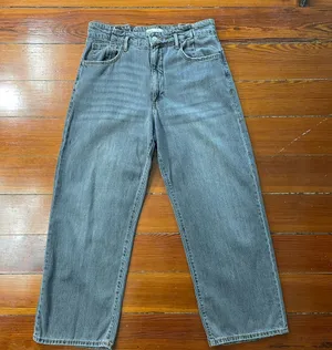 Zara High Rise Wide Leg Baggy Fit Jeans - Size 10 thumbnail 1