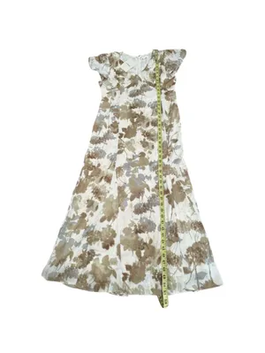 Bohme Floral V-Neck A-Line Maxi Dress with Flutter Cap Sleeves - Size L - NWT thumbnail 6