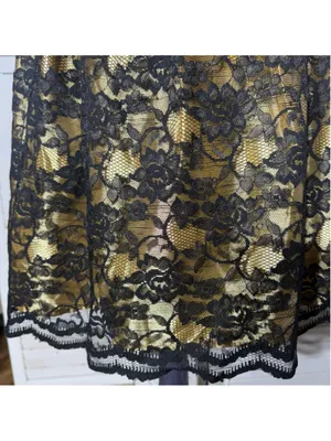 Vintage 90s dress black gold brocade floral whimsigoth cocktail wedding guest XL thumbnail 12