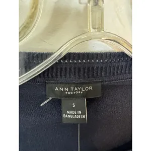 Brand New Ann Taylor Women's Size Small S Navy Blue Pullover Sweater Boatneck thumbnail 5