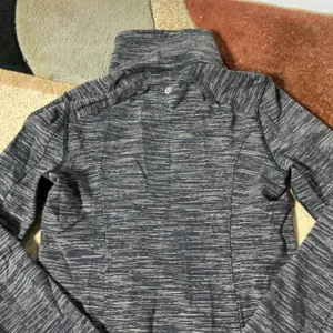 Lululemon Nice Asana Jacket Women 6 Black Space Dye Full Zip Luon W4D44S thumbnail 7