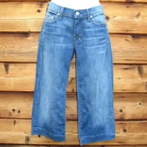 NWT 7 For All Mankind Dojo Low Rise Cropped Flare Jeans thumbnail 3