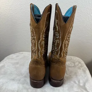 Chaparral Brown Embroidered Western Boots SZ:6.5 thumbnail 3