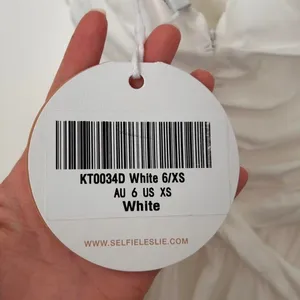 Selfie Leslie Whimsy Ruffle baby doll Dress– White bridal graduation XS thumbnail 8