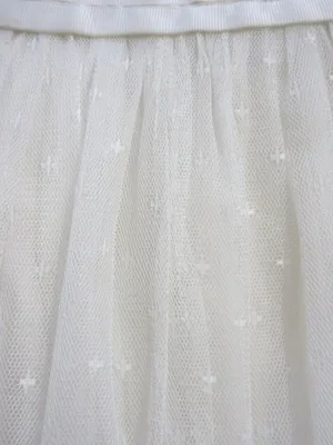 NWT Ivy City Co Ballerina in White Embroidered Tulle Midi Dress 4 Wedding thumbnail 8