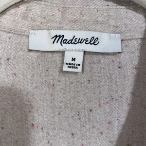 Madewell Button Up Shacket Women M Cream Long Sleeve Pockets Casual Minimalist thumbnail 4