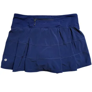 Lululemon‎ Pace Setter Skirt Blue Pleated Running Tennis Skort Women Size 6 thumbnail 8