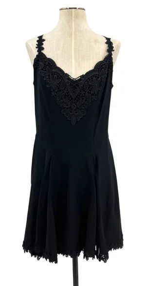 Dolls Kill Widow Darkest Desires Lace Mini Dress Corset‎ Lace-Up Black Size XL thumbnail 1
