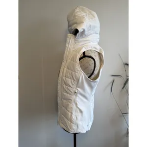 Lululemon Another Mile Full Zip Vest Hooded White Second Release‎ W4BSCS Sz 2 thumbnail 4
