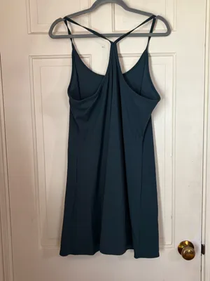 Quince Womens Size XL Ultra-Form Active Lined Forest Green Dress Built In Shorts thumbnail 6