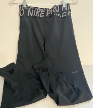 Nike Pro Dri Fit Black Athletic Leggings  thumbnail 1