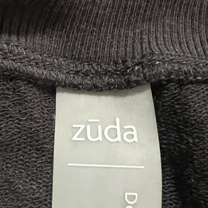 Zuda Sweatshirt Womens Small Black Leopard Print Crewneck Pullover Side Snap thumbnail 7