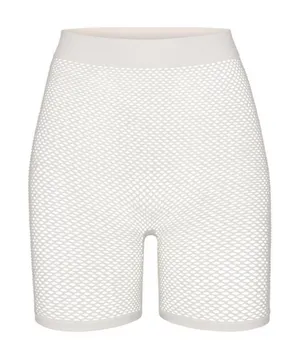SKIMS White Marble Perforated Seamless Shorts Coverup Size‎ 3X thumbnail 1