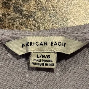 American Eagle Top Gauze Embroidered Cottage Boho Prairie Peasant Fairy Large thumbnail 3