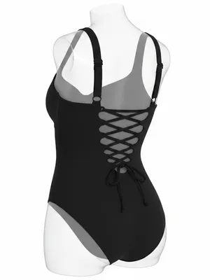 NWT TA3 Lifty one piece swimsuit black medium b/c thumbnail 2
