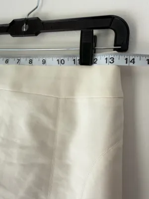 Express Chic Cream Pencil Skirt  thumbnail 8