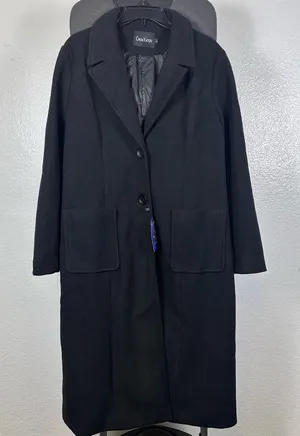Chou Yatou | Women's Black Pea‎ Coat thumbnail 1