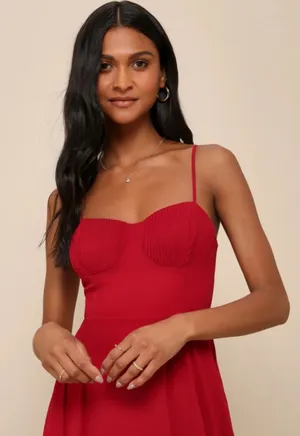 Lulus Maxi Dress Red thumbnail 4