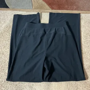 Halara High Waisted Wide Leg Dress Pants Womens M Black Flowy Work Yoga Trousers thumbnail 6