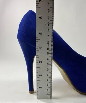 HerStar Boston Red Sox Suede High Heels Color Blue/Red/White SZ 7 thumbnail 9