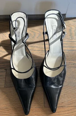 Authentic Vintage Prada Strappy Kitten Heels thumbnail 1
