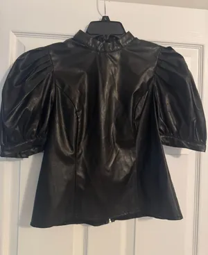 Jealous Tomato Leather Top thumbnail 3