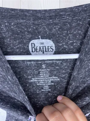 THE BEATLES Abbey Road Pastel Rainbow Silhouette Graphic Tee | Dark Heather Gray thumbnail 6