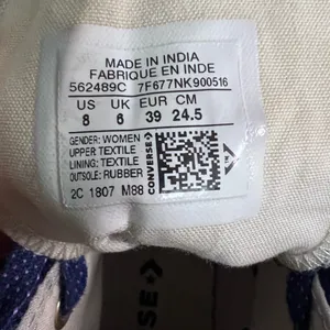 ⭐ Converse Chuck Taylor All Star High Top Blue Sherpa Lined Women’s 8 thumbnail 8