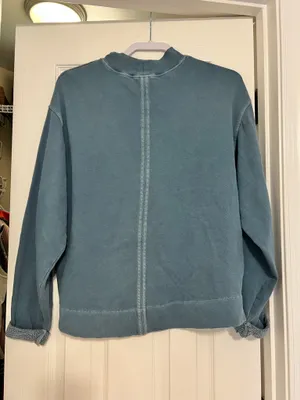 Old Navy Crewneck Blue Sweater Oversized thumbnail 2