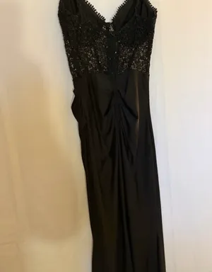 B Darlin Black Lace Bodice Slip Dress size: 3/4 thumbnail 5