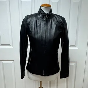 Fairytale‎ Leather Mallorca Genuine Leather Black Jacket. Size M. thumbnail 5