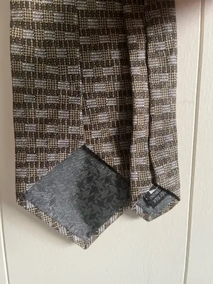 Massimo Livio silk necktie Brown thumbnail 4