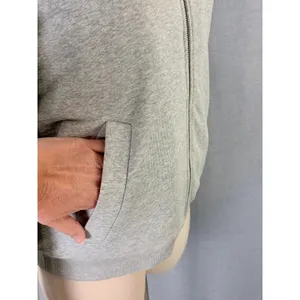 Boden Gray Sherpa Borg Fleece Lined Full Zip Hoodie Sweatshirt US 4 thumbnail 8