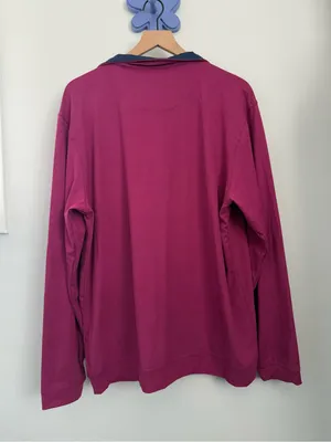 Proud 90 Golf is Fun Men’s XL Quarter Zip Pullover Magenta Golf Athletic Outdoor thumbnail 6