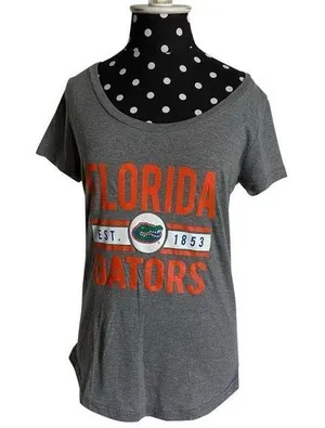 The Victory Womens Shirt Size Small Florida Gators Est 1853 Gray Tee T-Shirt NEW thumbnail 8