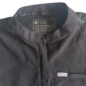 Figs Montex Zipper Scrub Top Black Size Women’s Small thumbnail 9