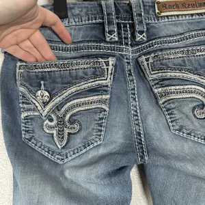 Rock Revival Admeta Boot Jeans Womens 28 Medium Wash‎ Low Rise Contrast Stitch thumbnail 7