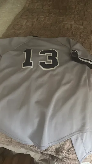 New York Yankee Jersey Gray Size M thumbnail 2