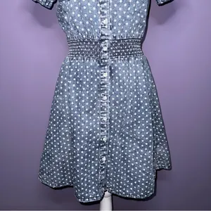 Mossimo Supply Co. Denim Polka Dot Dress thumbnail 4