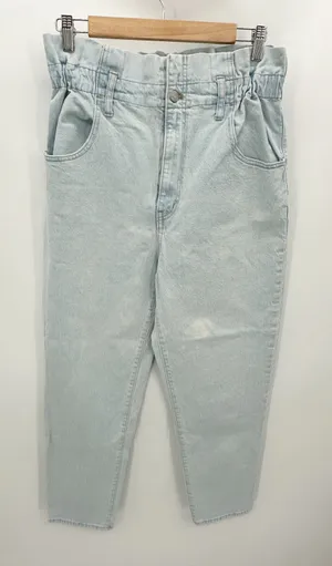 Madewell Paperbag Classic Straight Broomfield Wash Blue Jeans Womens 30‎ thumbnail 1