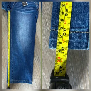 Flamingals Sz 2XL Wide Leg Jeans Mid Waist Baggy Stitch Decor Washed Pants New thumbnail 10