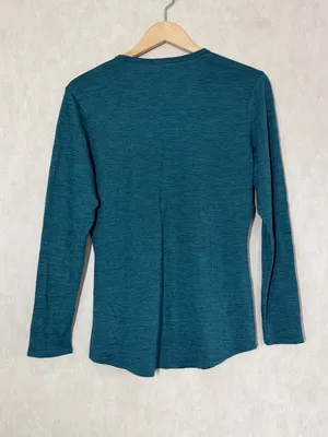 Seg’ments Women’s 100% Merino Wool Thermal Base Layer Shirt Top Longsleeve L thumbnail 5