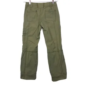 Eddie Bauer Utility Cargo Pants Womens 2 Green Roll Tab Convertible Leg Y2K thumbnail 2